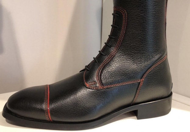 De Niro Salentino Patent Boots