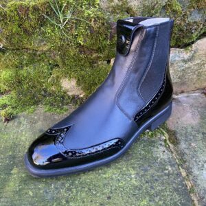 Tucci Marilyn Punched Patent Short Boots- 39 Tucci Marilyn Punched Patent Short Boots- 39