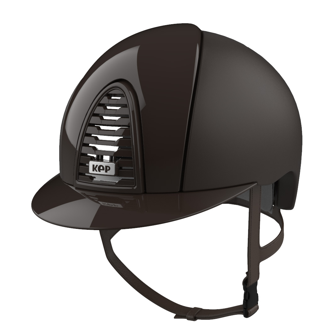 KEP Helmet Cromo 2.0 Textile with Polish Inserts- BROWN
