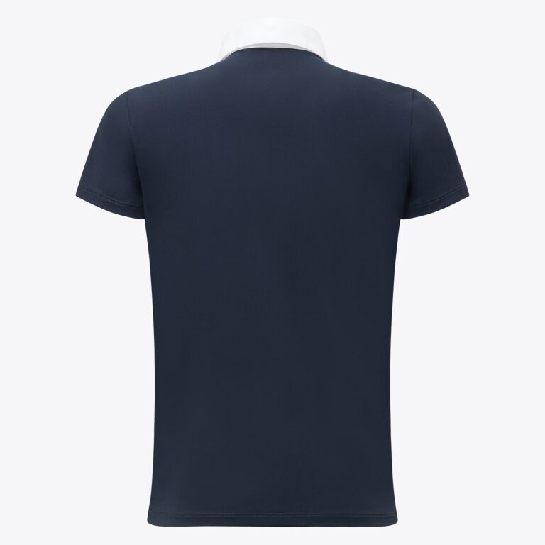 Cavalleria Toscana Boy's Orbit Pocket Print Competition Shirt- NAVY