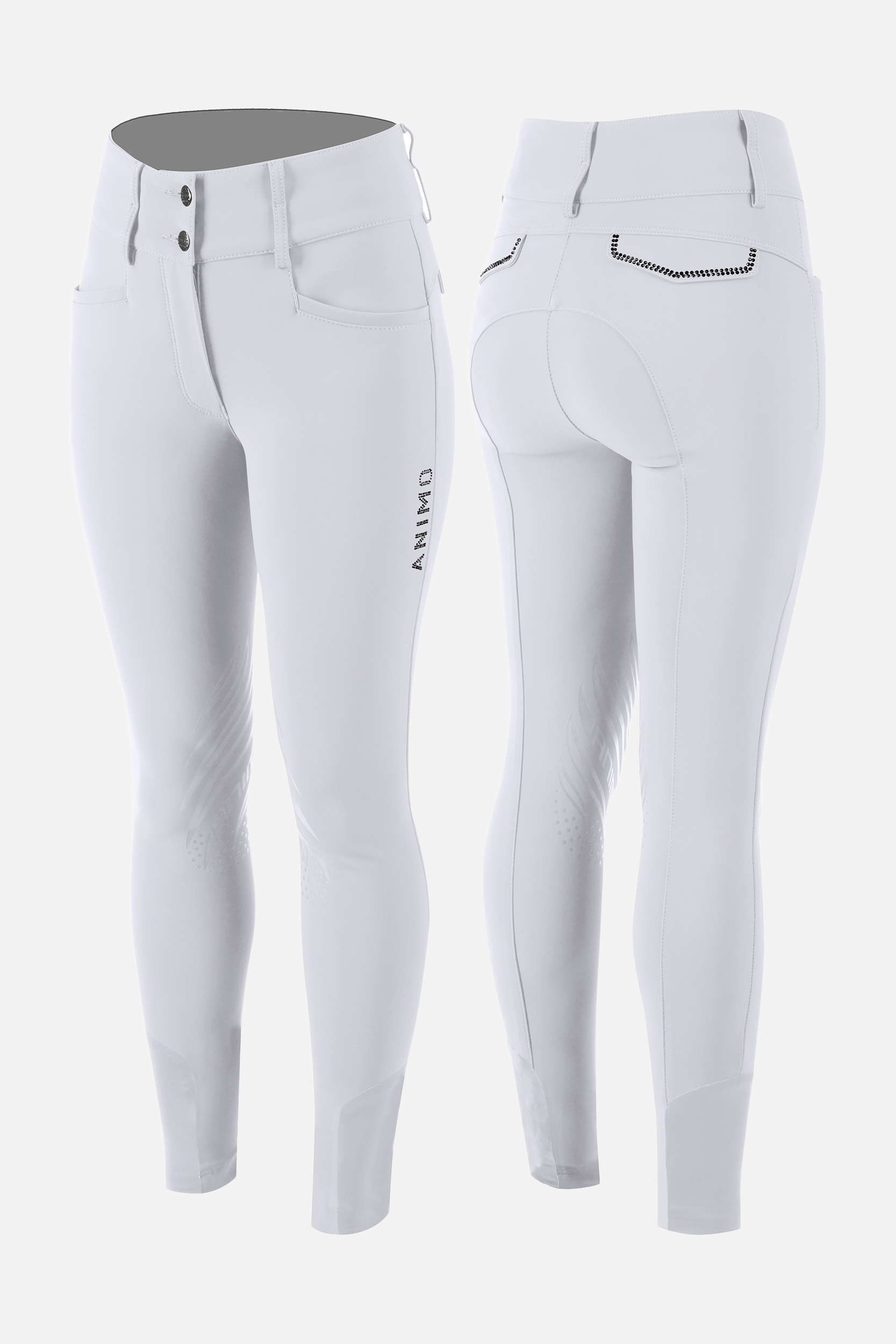 Animo Nachos Women's Competition Breeches- WHITE Animo Nachos Women's Competition Breeches- WHITE
