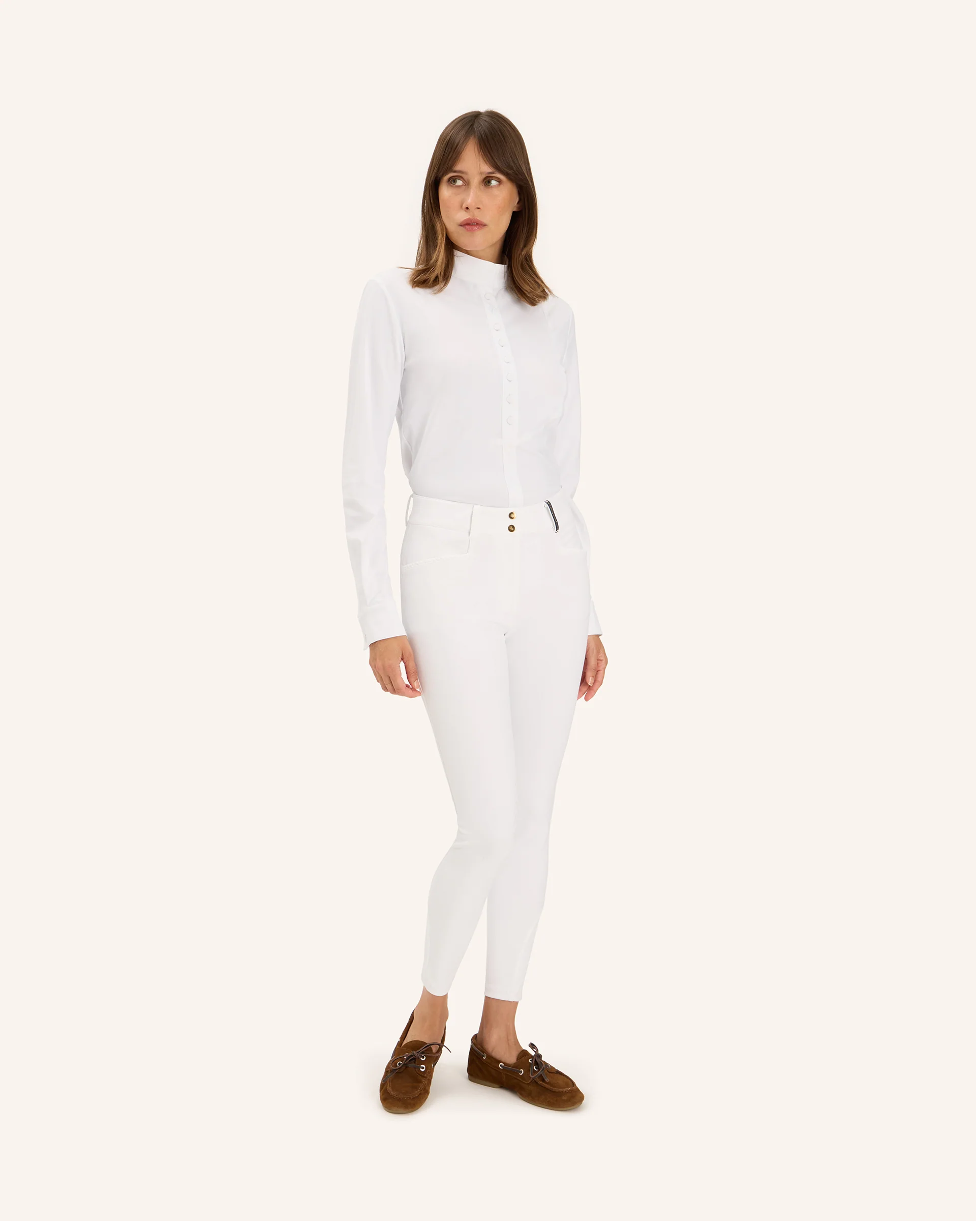 Dada Sport Opale Competition Shirt- White - Image 5