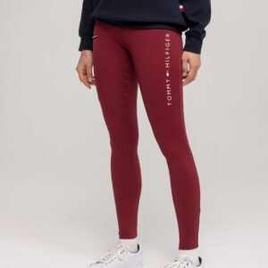 Tommy Hilifger Equestrian Elmira Winter Leggings in Rouge