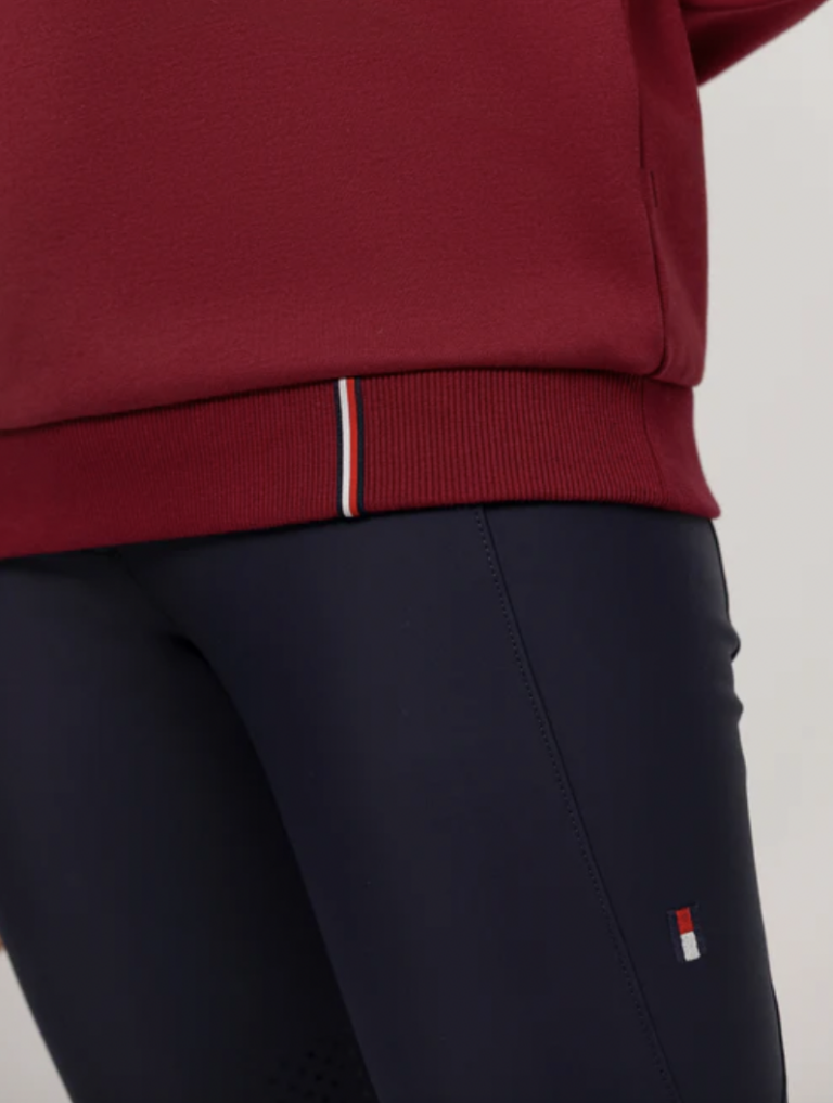Tommy Hilfiger Equestrian Colorado Hoodie- ROUGE