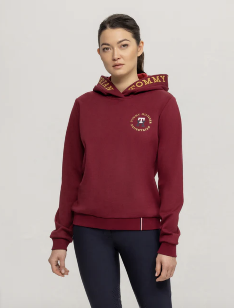 Tommy Hilfiger Equestrian Colorado Hoodie- ROUGE