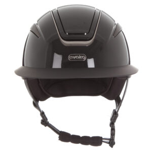 Evoke Callisto Wide Peak Metallic- Black/Gunmetal