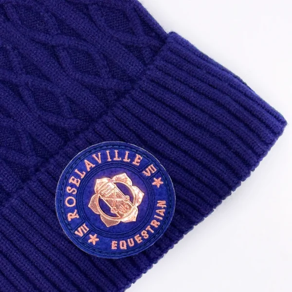 Roselaville Pom Pom Beanie- Blue Navy