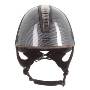 Evoke Orion Jockey Skull High Shine Carbon Gunmetal/ Black