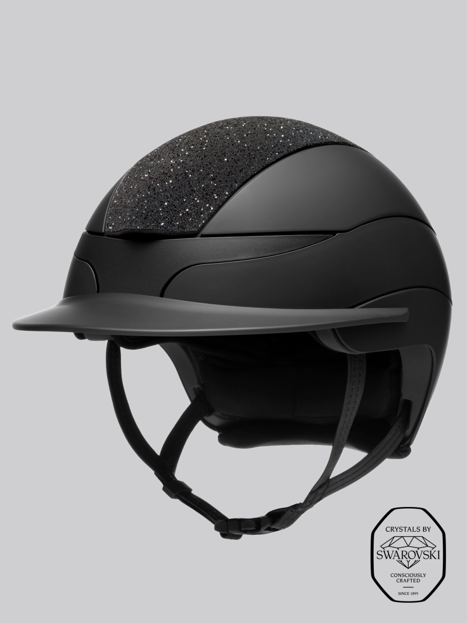 Equiline Xanto Helmet Matte with Crystal Top standard visor in Black