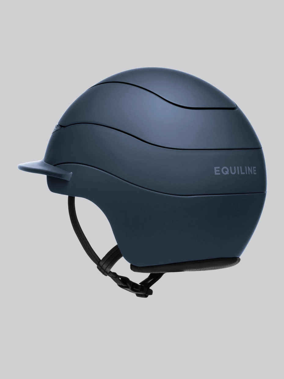 Equiline Xanto Helmet- Matte with Crystal Band Standard Visor- NAVY - Image 4
