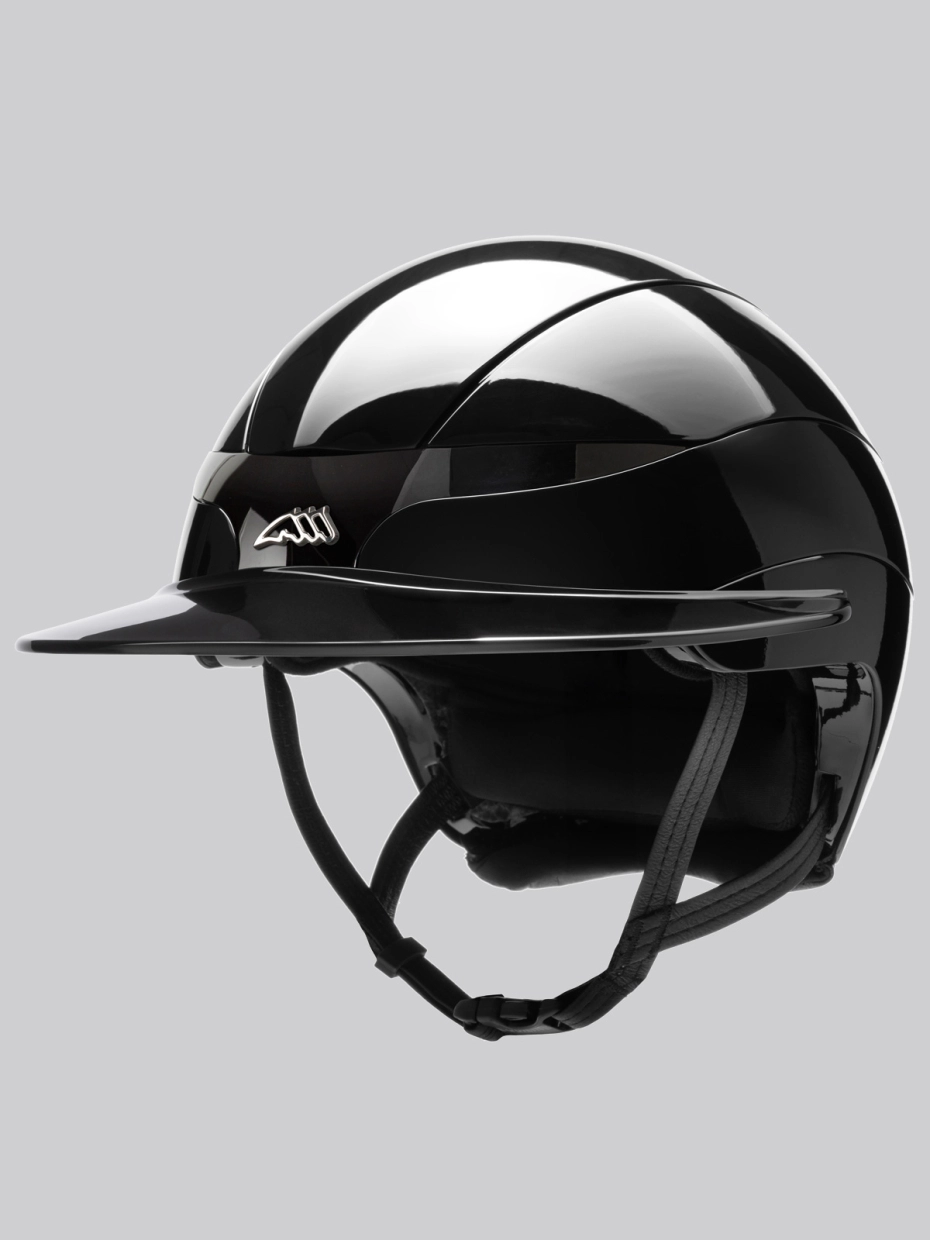 Equiline Xanto Helmet gloss with sun visor in black
