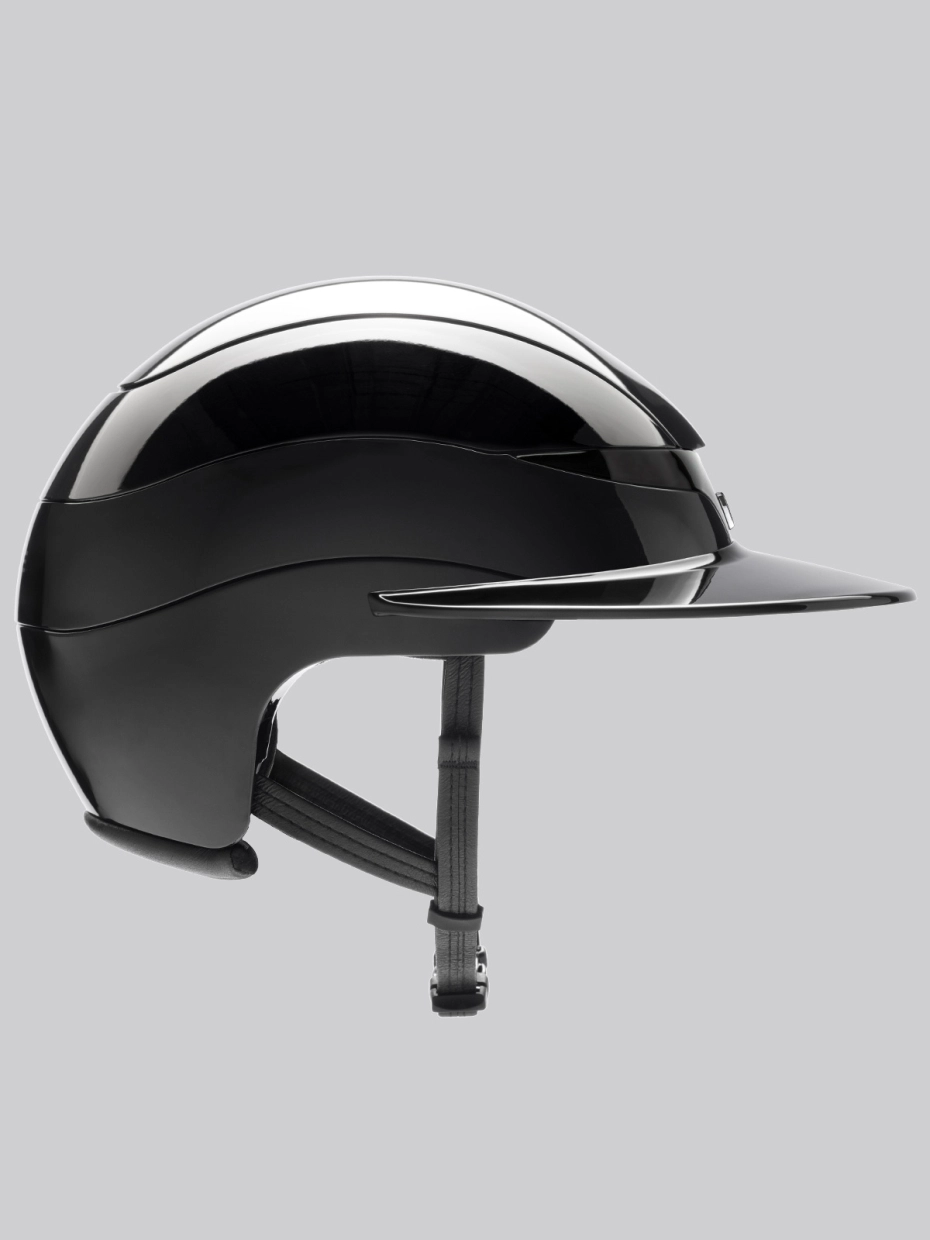 Equiline Xanto Helmet- Gloss Sun Visor- BLACK - Image 3
