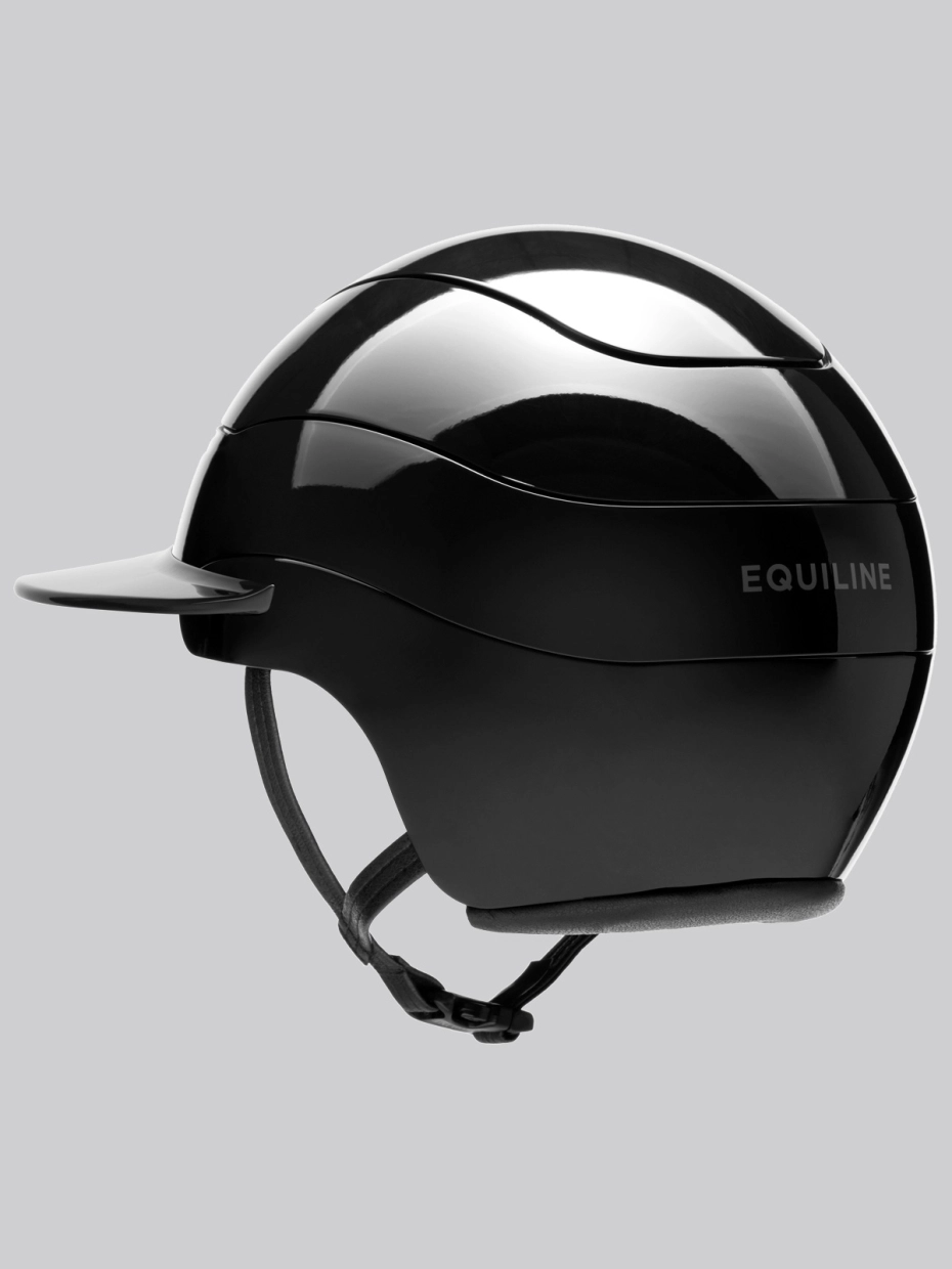 Equiline Xanto Helmet- Gloss Sun Visor- BLACK - Image 4