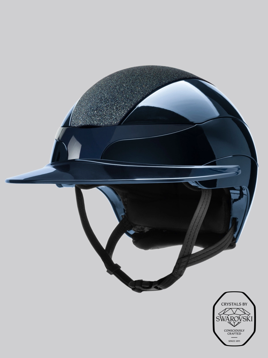 Equiline Xanto Helmet glossy with crystal top sun visor