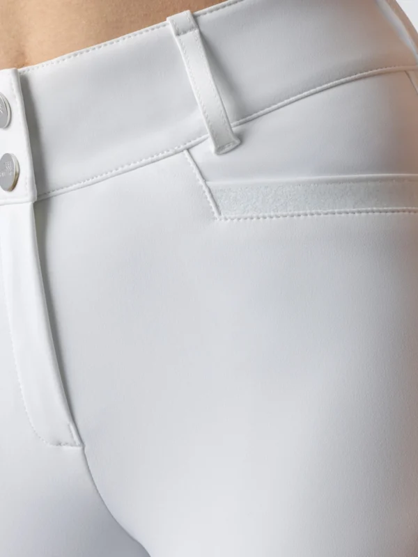 Equiline Women's Crystalek Breeches- WHITE