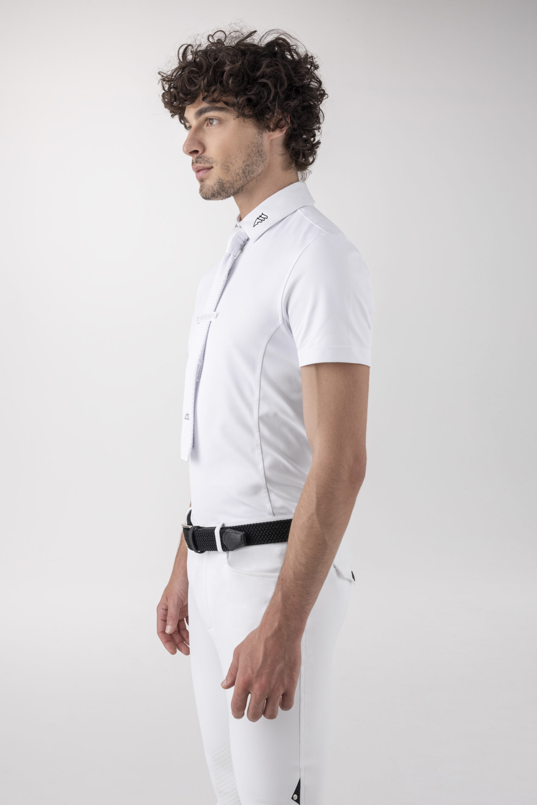 Equiline Men's Ethan Competition Shirt- WHITE - Image 5