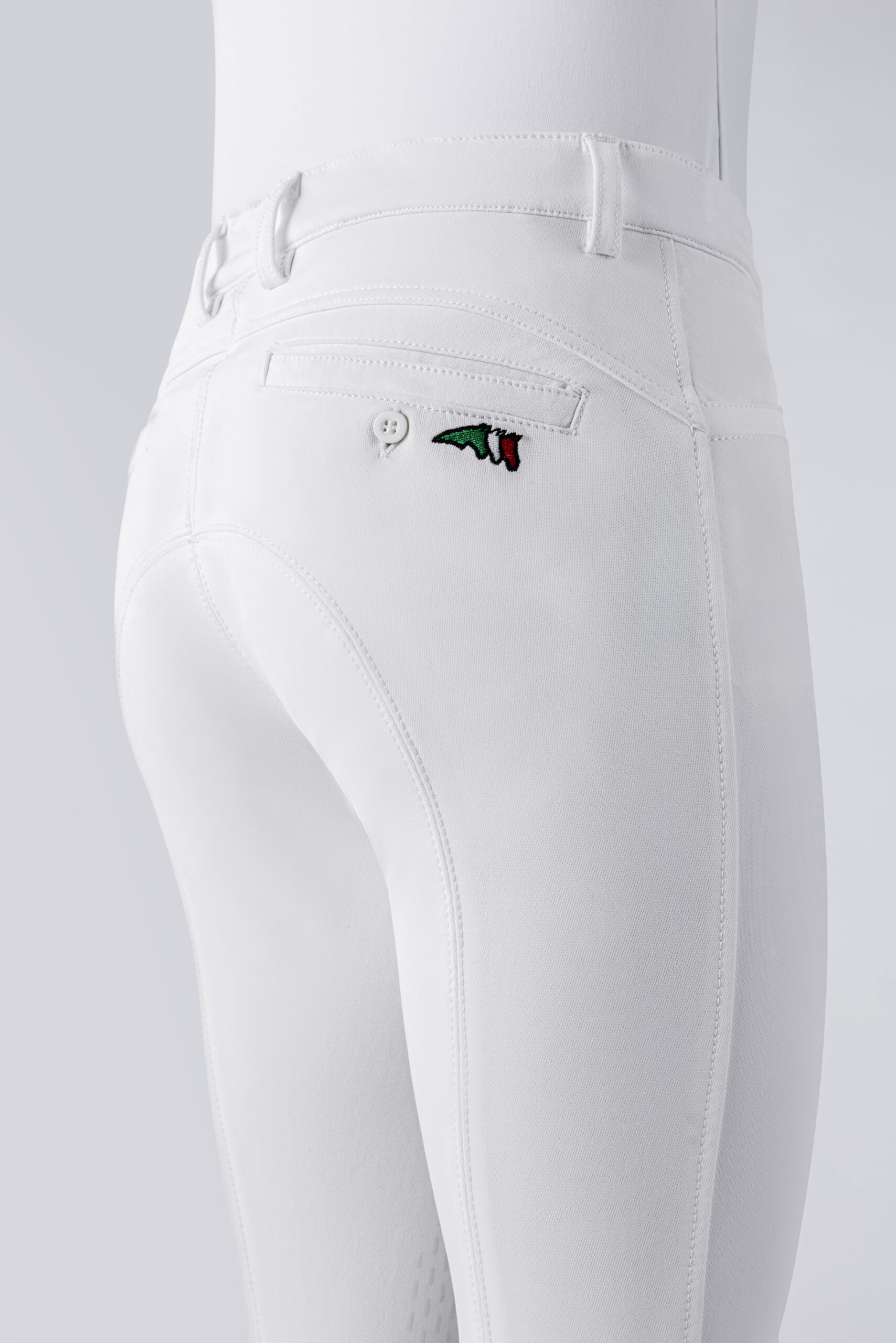 Equiline Boy's Jhoank Breeches- WHITE - Image 2
