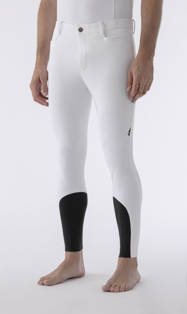 Equiline Men's Albertk Breeches- WHITE