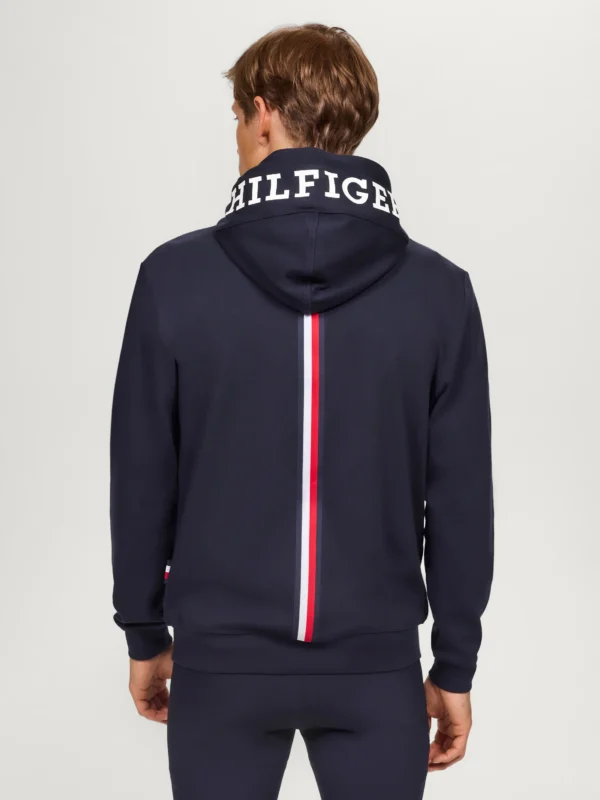 Tommy Hilfiger Equestrian Glenn Zip Up Hoodie- DESERT SKY