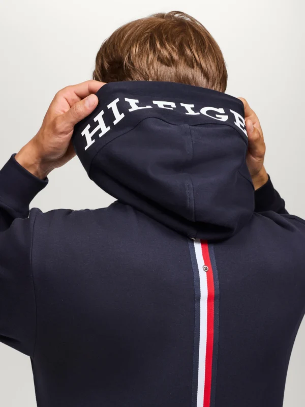 Tommy Hilfiger Equestrian Glenn Zip Up Hoodie- DESERT SKY