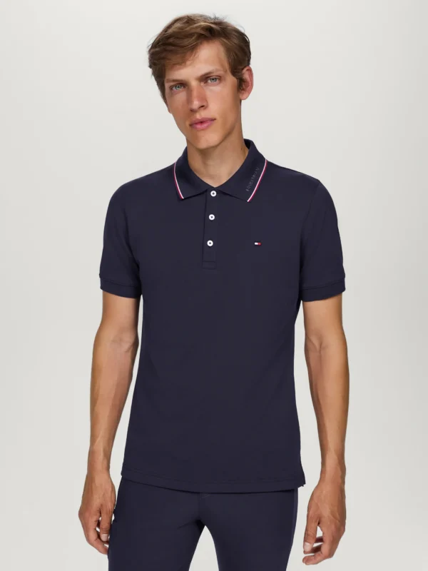 Tommy Hilfiger Equestrian Harrison Polo Shirt- DESERT SKY