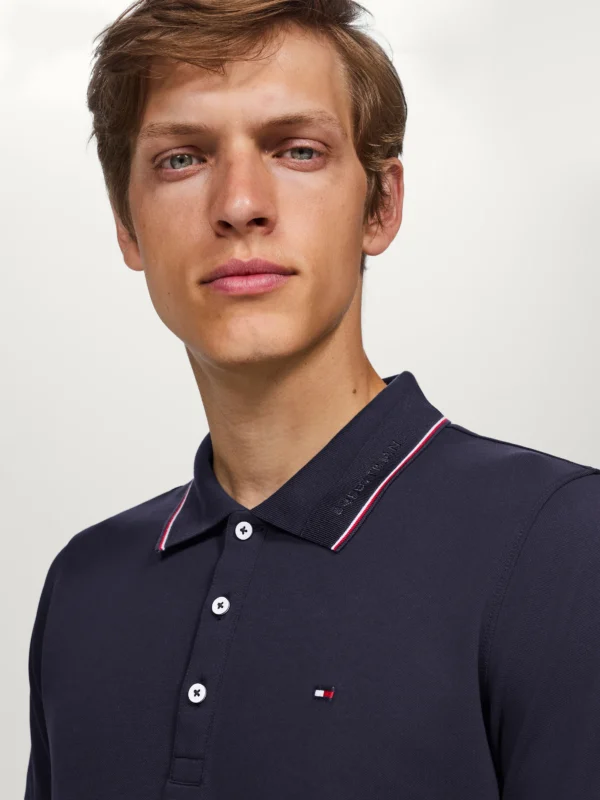 Tommy Hilfiger Equestrian Harrison Polo Shirt- DESERT SKY