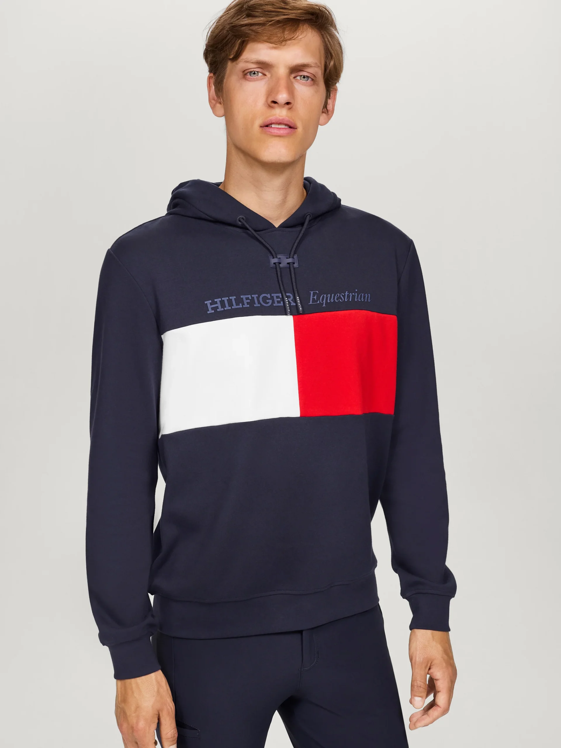 Tommy Hilfiger Equestrian Unisex Berkshire Hoodie- NAVY - Image 2