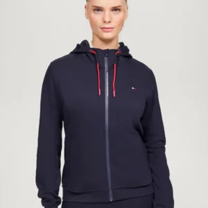 Tommy Hilfiger Equestrian Kingston Zip Up Hoodie- NAVY