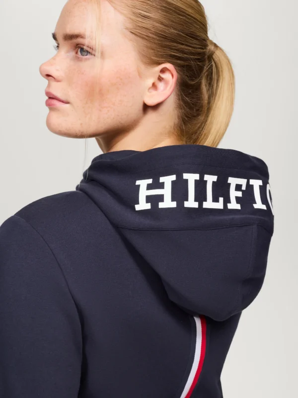 Tommy Hilfiger Equestrian Kingston Zip Up Hoodie- NAVY