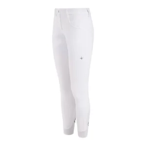 Trolle Athl Reg. Waist Women's Breeches- Knee Grip-WHITE