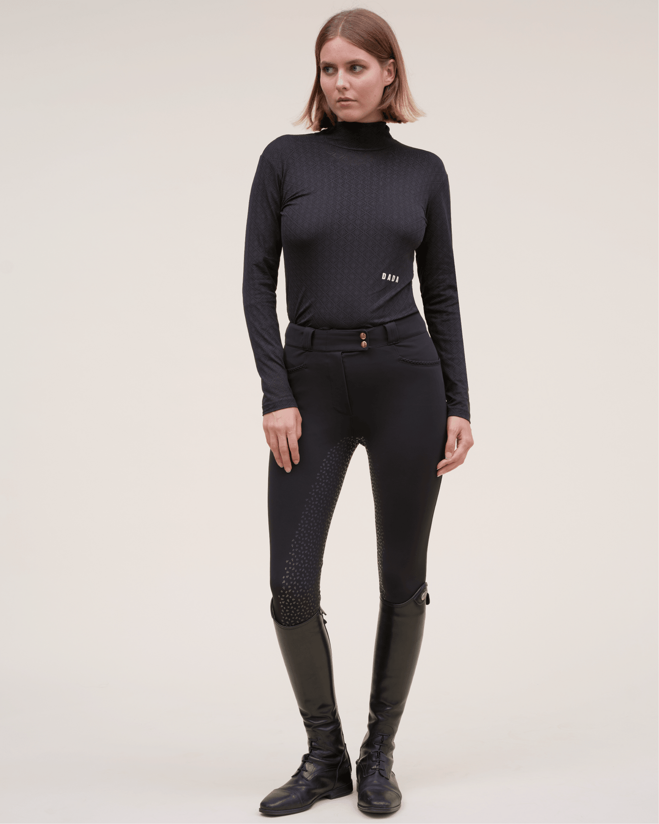 Dada Sport Calder Long Sleeve Technical T-Shirt- Black - Image 3