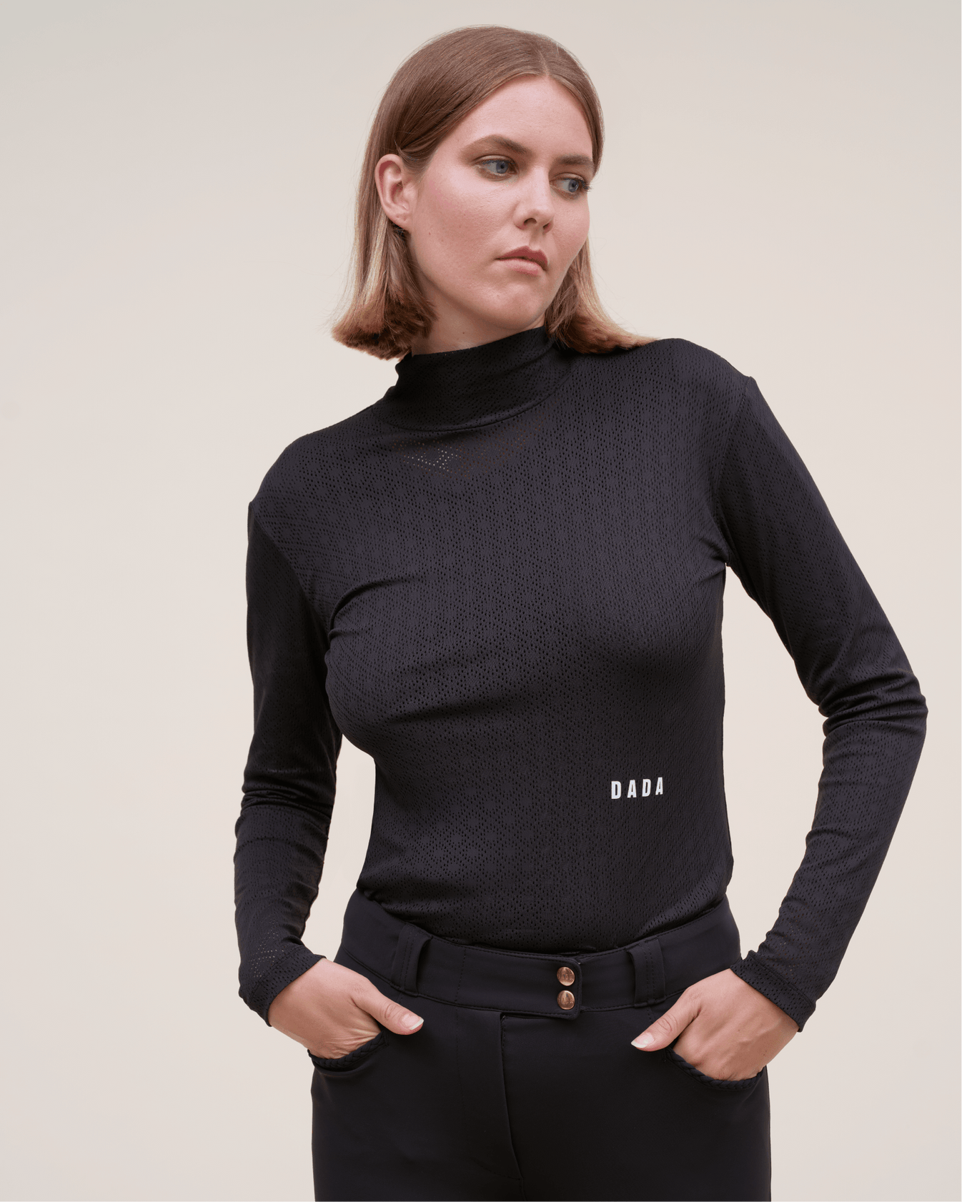 Dada Sport Calder Long Sleeve Technical Riding T-Shirt in Black