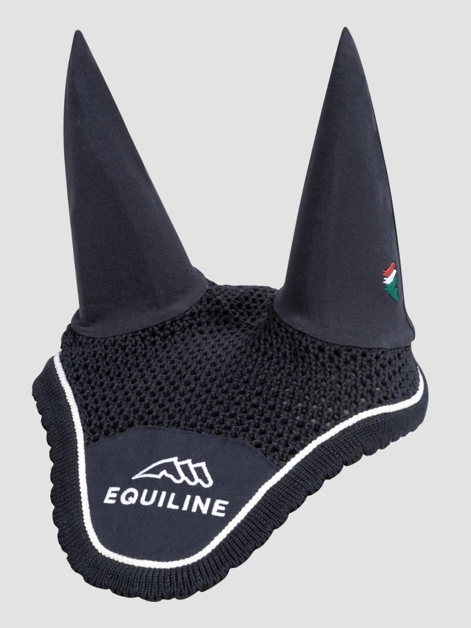 Equiline Outline Fly Veil in Navy