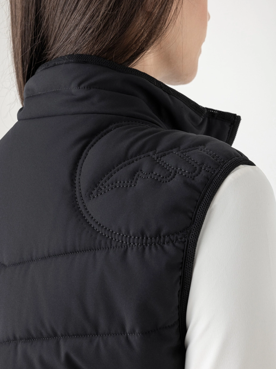 Equiline Women's Elysir Padded Gilet- BLACK - Image 2