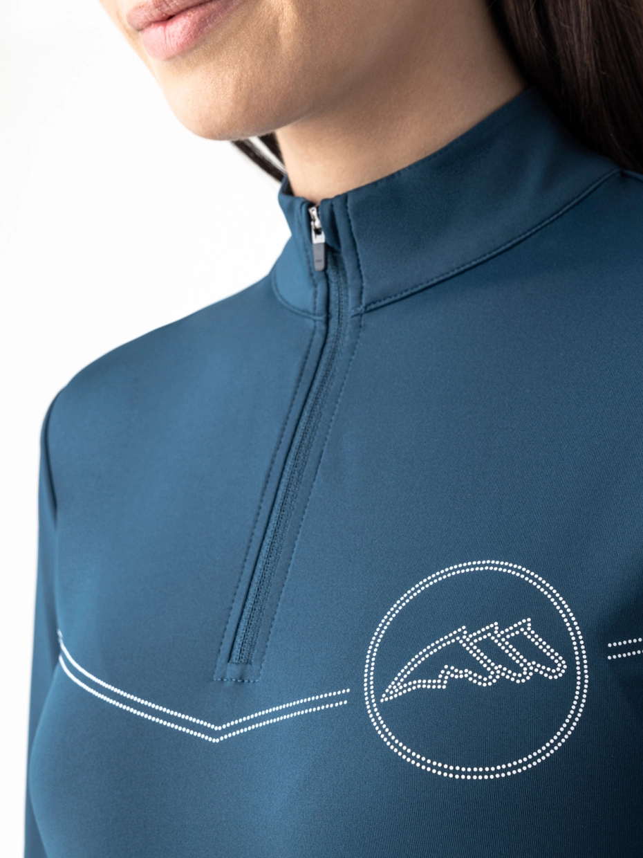 Equiline Women's Equost Training Top- LEGION BLUE - Image 2