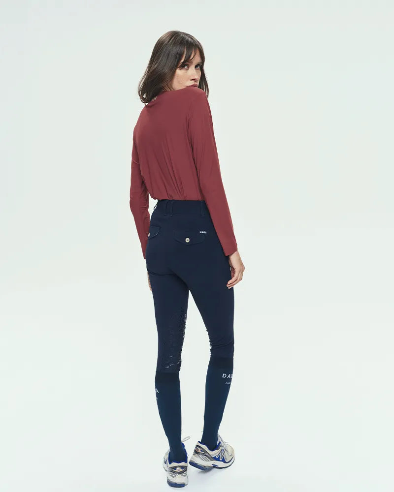 Dada Sport Giovani Grip Riding Breeches- Navy - Image 6