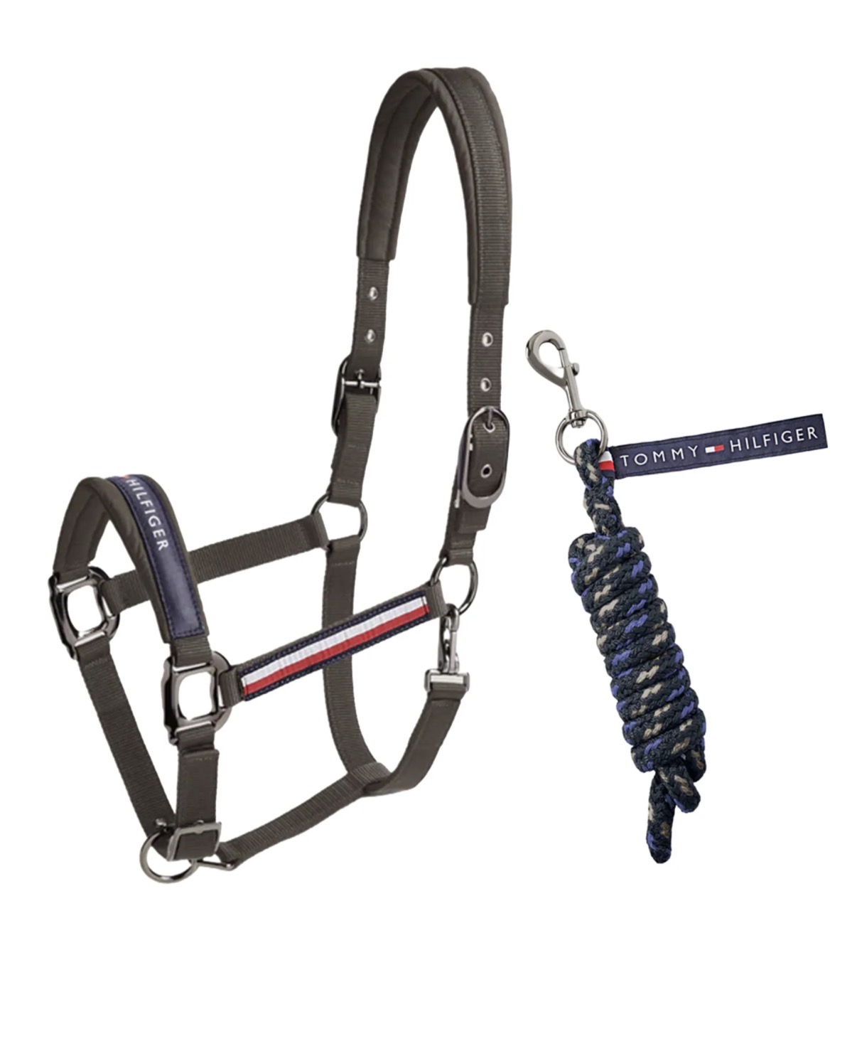 Tommy Hilfiger Equestrian Yale Halter Set - ASH- FULL