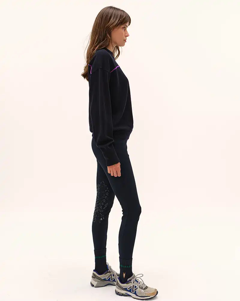 Dada Sport Merlin Riding Sweater- Marine - Image 3