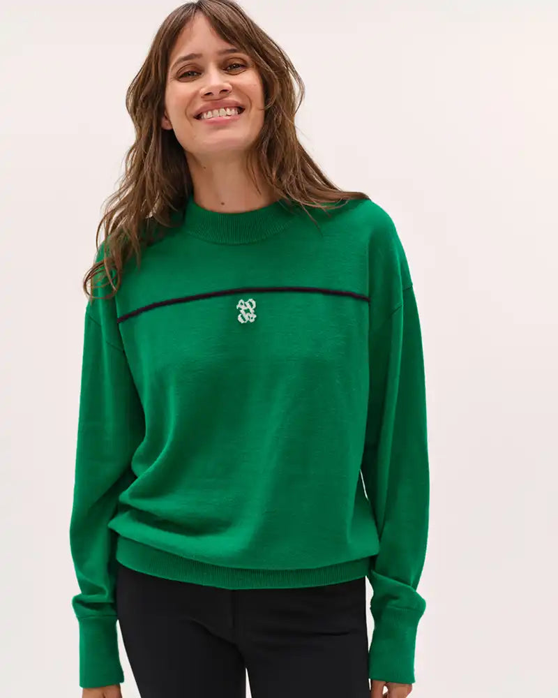 Dada Sport Merlin Riding Sweater- Tennis Green Dada Sport Merlin Riding Sweater- Tennis Green