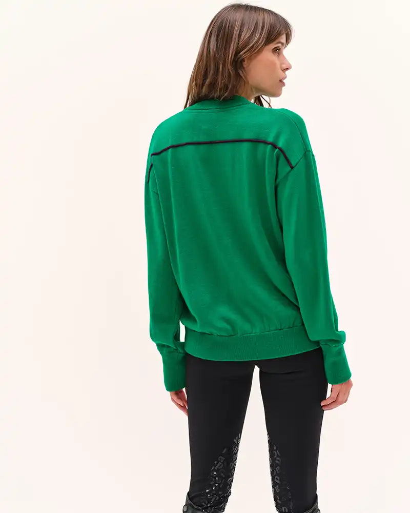 Dada Sport Merlin Riding Sweater- Tennis Green Dada Sport Merlin Riding Sweater- Tennis Green