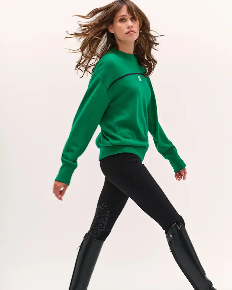 Dada Sport Merlin Riding Sweater- Tennis Green Dada Sport Merlin Riding Sweater- Tennis Green