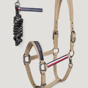 Tommy Hilfiger Equestrian Yale Halter Set - TAUPE- FULL