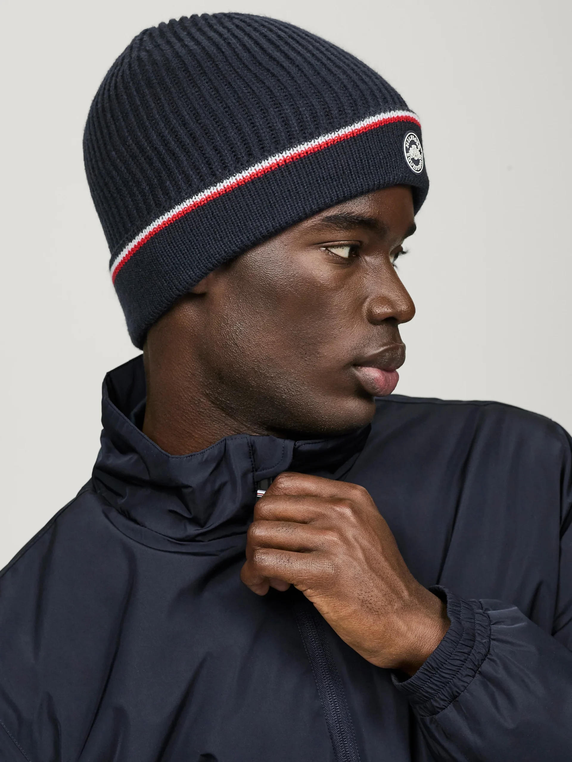 Tommy Hilfiger Equestrian Kent Beanie- DESERT SKY - Image 3