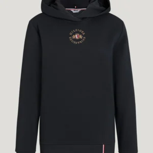 Tommy Hilfiger Equestrian Grove Unisex Hoodie- DESERT SKY
