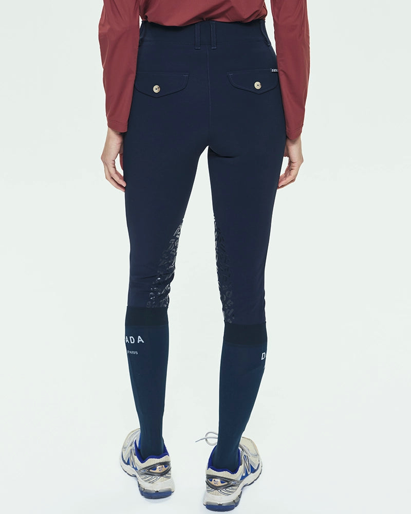 Dada Sport Giovani Grip Riding Breeches- Navy - Image 4