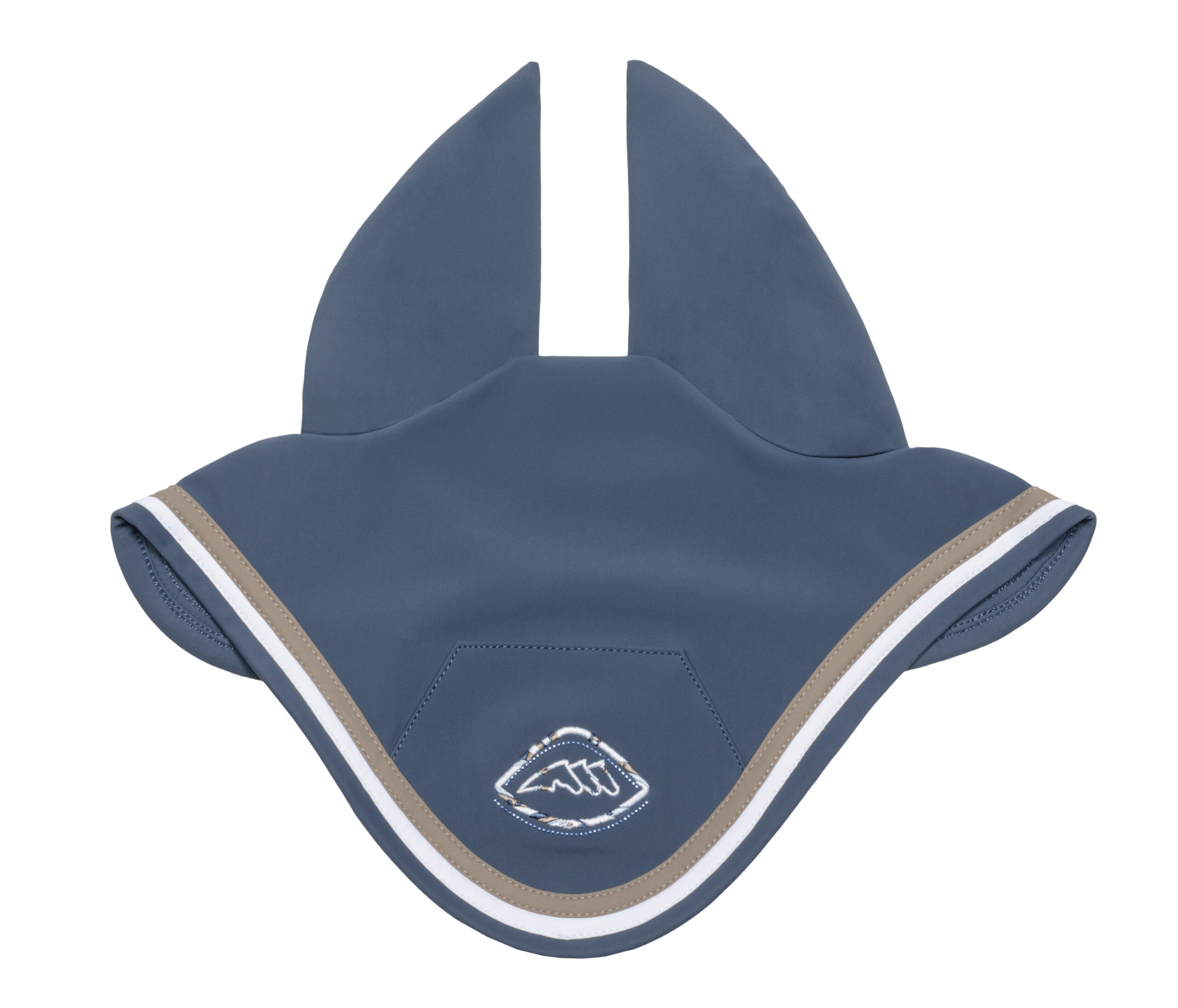 Equiline Eqeroc Saddle Pad & Fly Veil Set- Dark Denim - Image 3