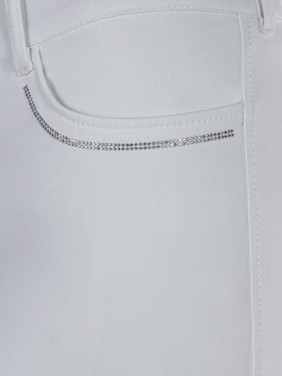 Equiline Women's Cornek Bling Breeches- WHITE - Image 2