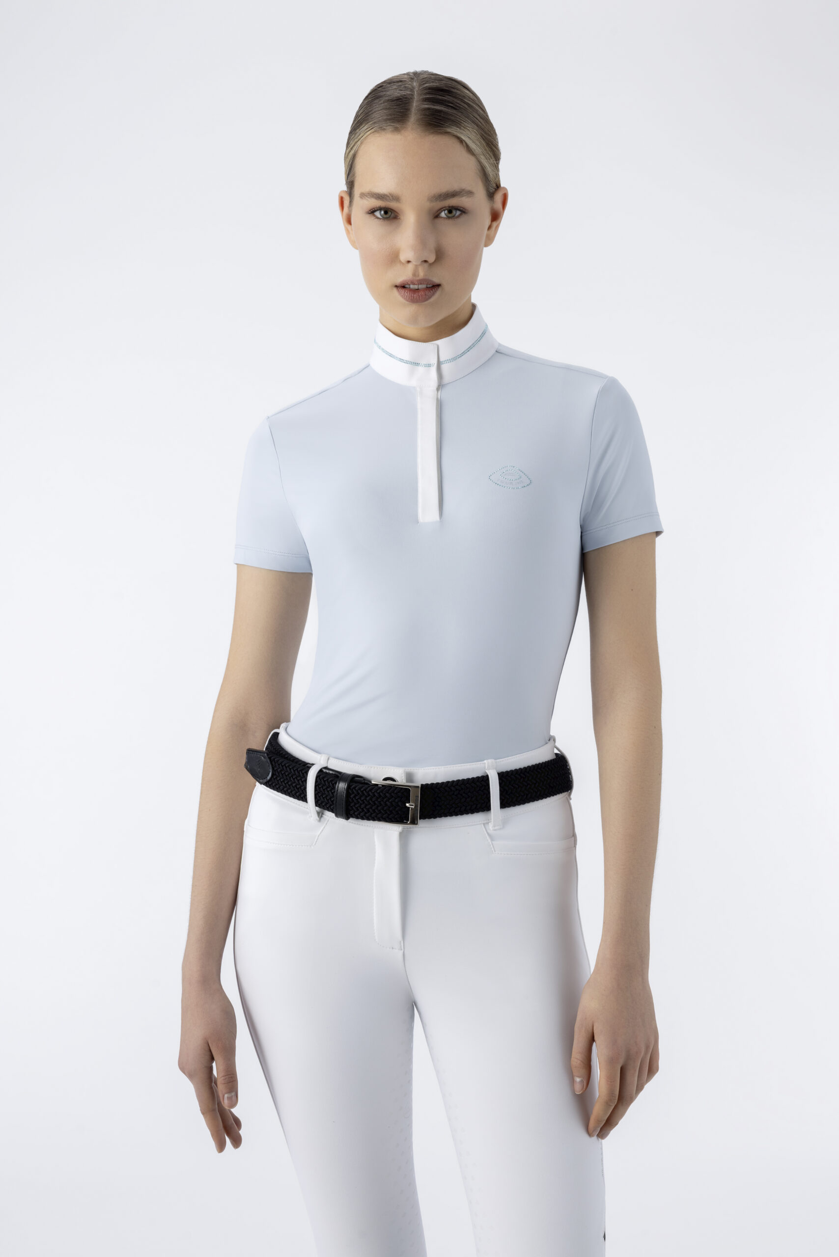Equiline Women's Eqenkas Competition Shirt- Azzurro - Image 2
