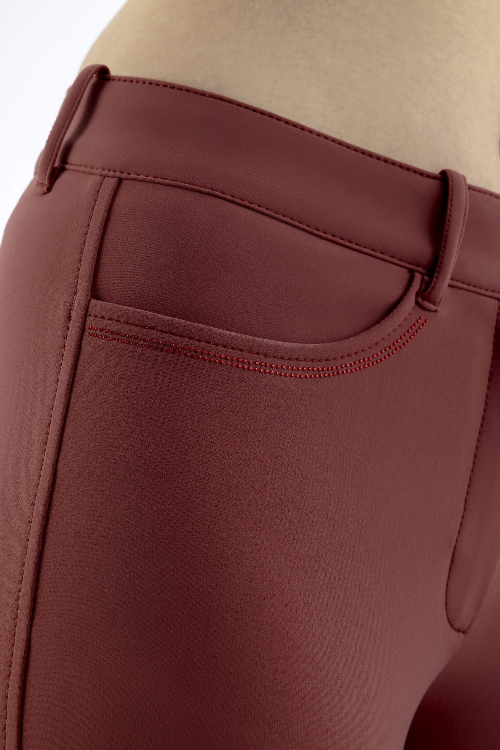 Equiline Women's Cornek Bling Breeches- DARK DENIM - Image 3