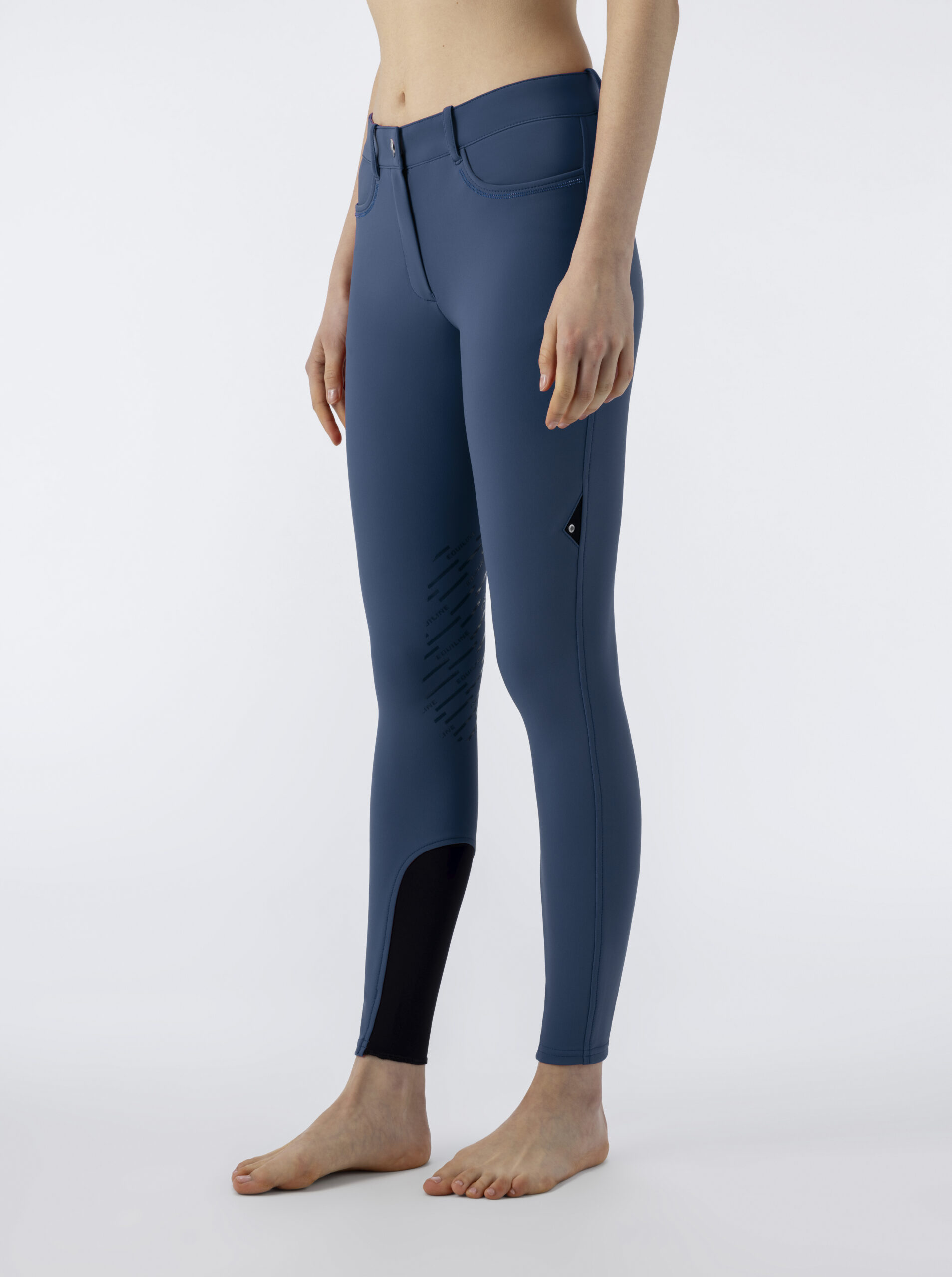 Equiline Women's Cornek Bling Breeches in dark denim